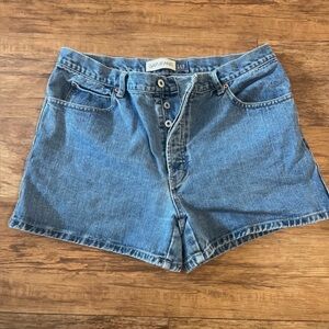 GAP Women's Light Blue Button-Fly Denim Shorts